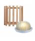 Lampe et abat-jour d'angle