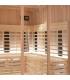 Murs en bois Hemlock, Bancs Abachi, Habillage des bancs