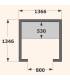 Hammam Oriental 2 pers. 1m37 x 1m35