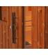 Porte sauna extérieur