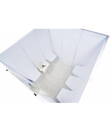 Cabine hammam PRO et sièges moulés en acrylique à usage professionnel
