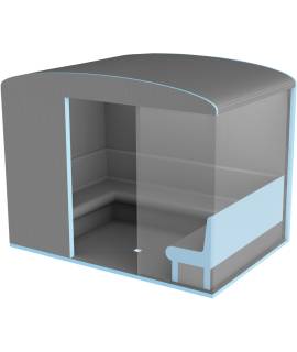 Hammam modulaire PRO 9 pers. 3m00x2m10x(h)2m30