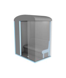 Hammam modulaire 3 pers. 1m20x1m80x(h)2m20
