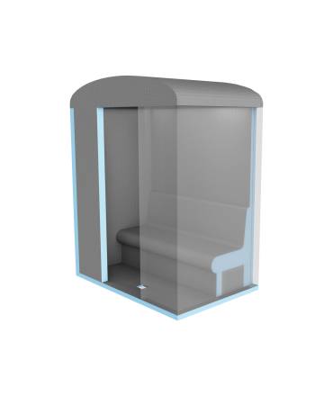 Hammam modulaire 3 pers. 1m20x1m80x(h)2m20