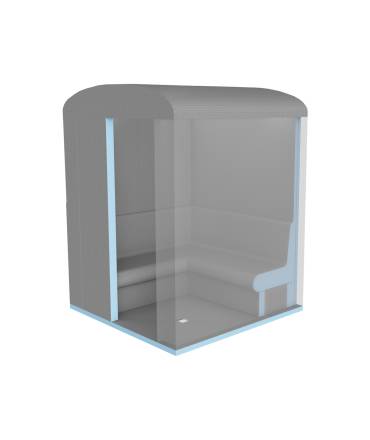 Hammam modulaire 4 pers. 1m70x1m70x(h)2m20