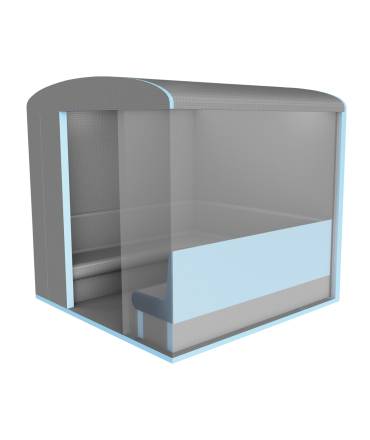 Hammam modulaire PRO 8 pers. 2m40x2m40x (h)2m30