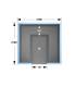 Hammam modulaire 6 pers. 2m10x2m10x(h)2m20
