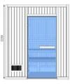 C3030 Sauna PRO+ 5 pers. 1m88 x 2m00 x (h)2m22