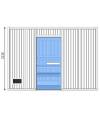 C3050 Sauna PRO+ 9 pers. 3m11 x 2m00 x (h)2m22