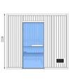 C4040 Sauna PRO+ 10 pers. 2m50 x 2m62 x (h)2m22