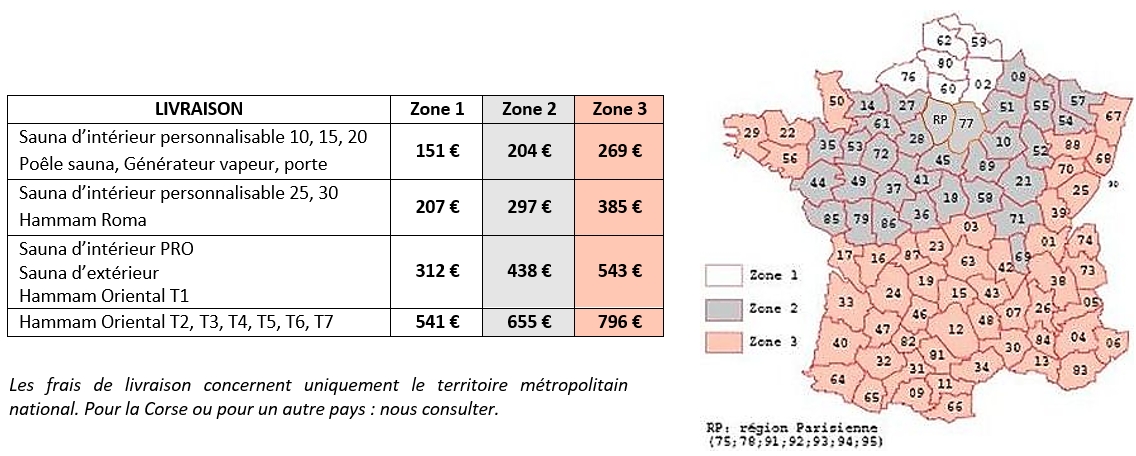 tarif de livraison